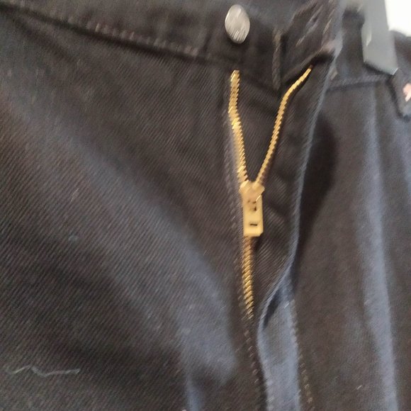 Like new Levi’s Men 550 Black Denim Jeans Size 50 waist by 30 - Picture 5 of 13
